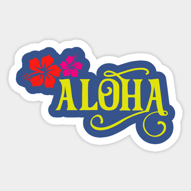 Aloha,Beach,Summer,Sun Sticker by Sabahmd